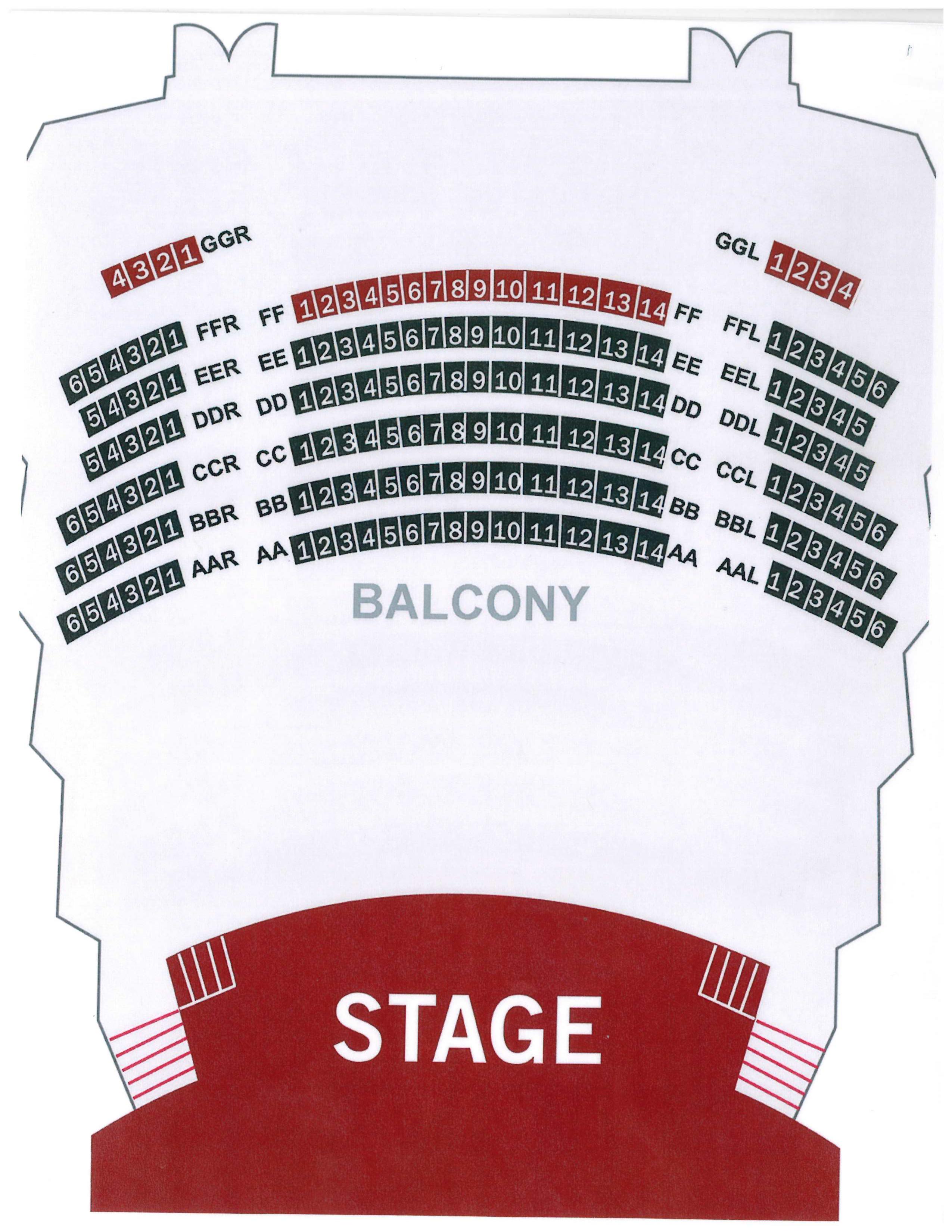 Georgia Ensemble Theatre  U2013 Seating Diagram