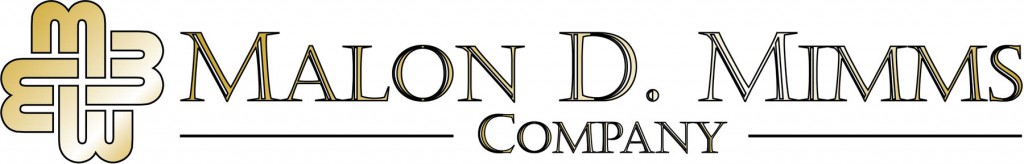Malon D Mimms Elegant Logo black outline gold field A 2016