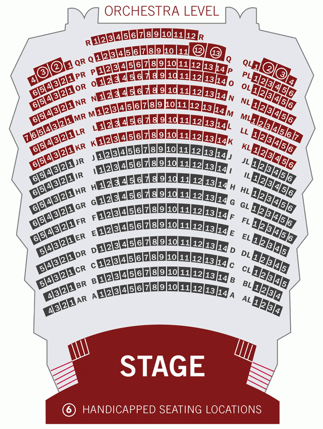 Georgia Ensemble Theatre – Seating Diagram